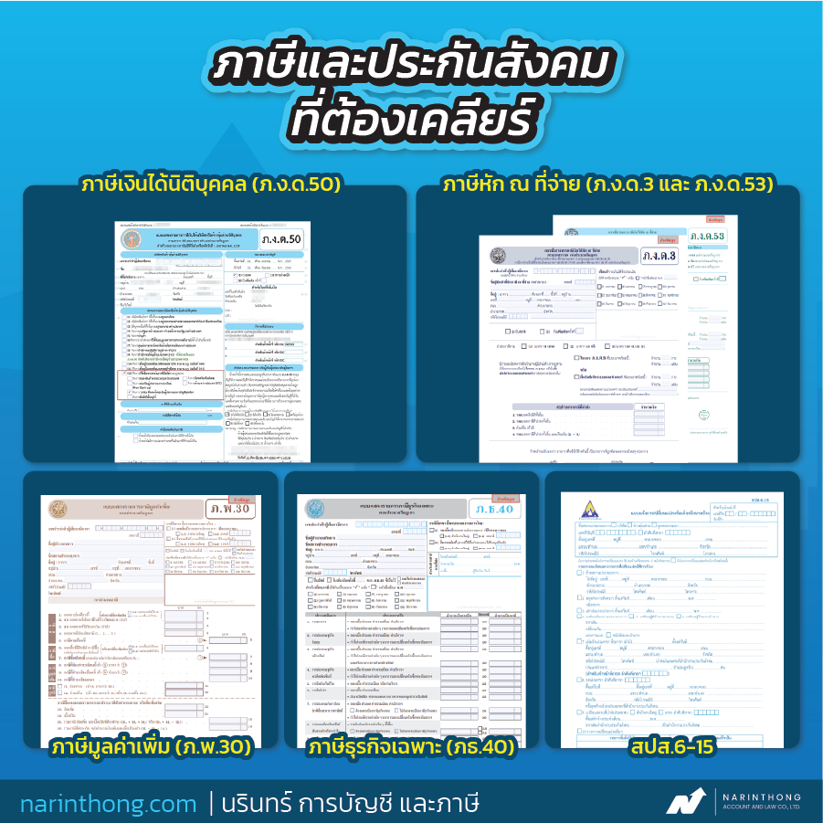 ภาษีและประกันสังคมที่ต้องเคลียร์