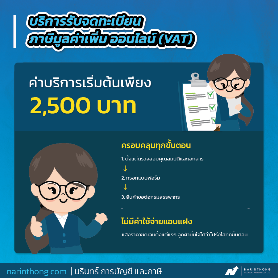 จดภาษีมูลค่าเพิ่มออนไลน์