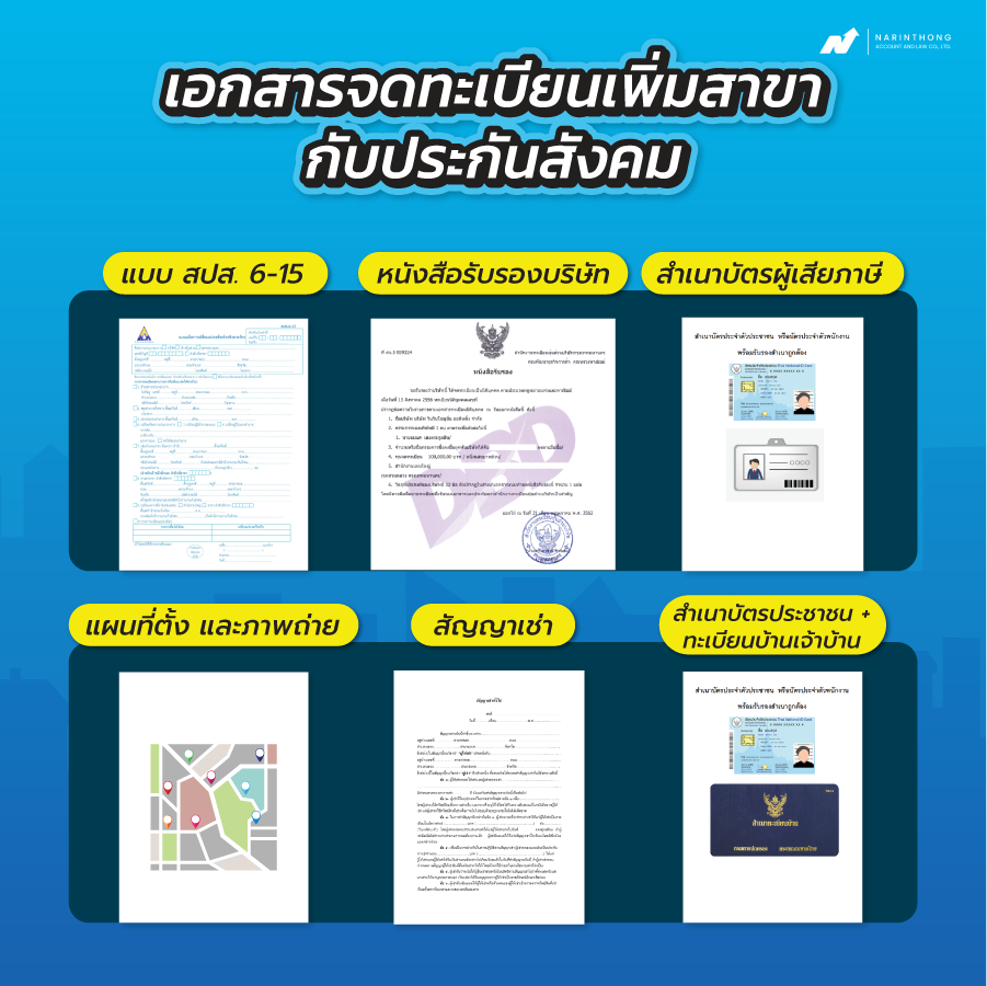 จดทะเบียนเพิ่มสาขา
